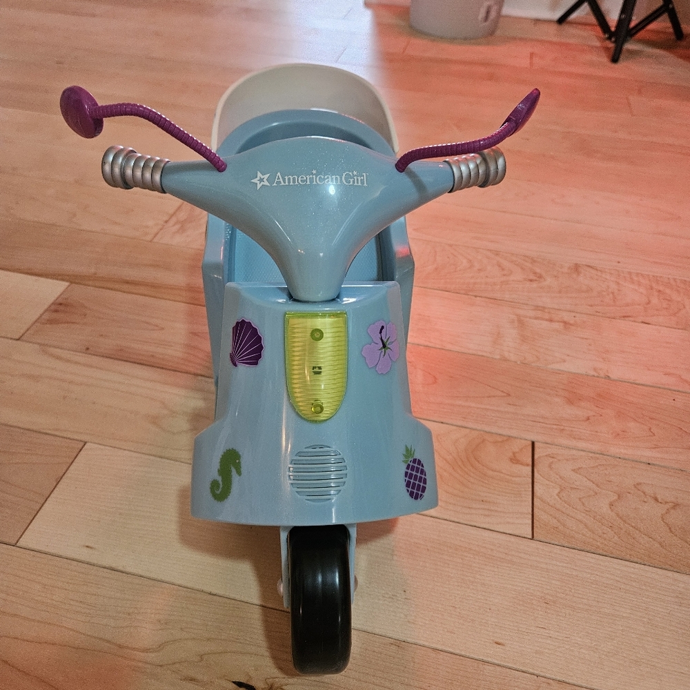American Girl Blue and Purple Toy Scooter